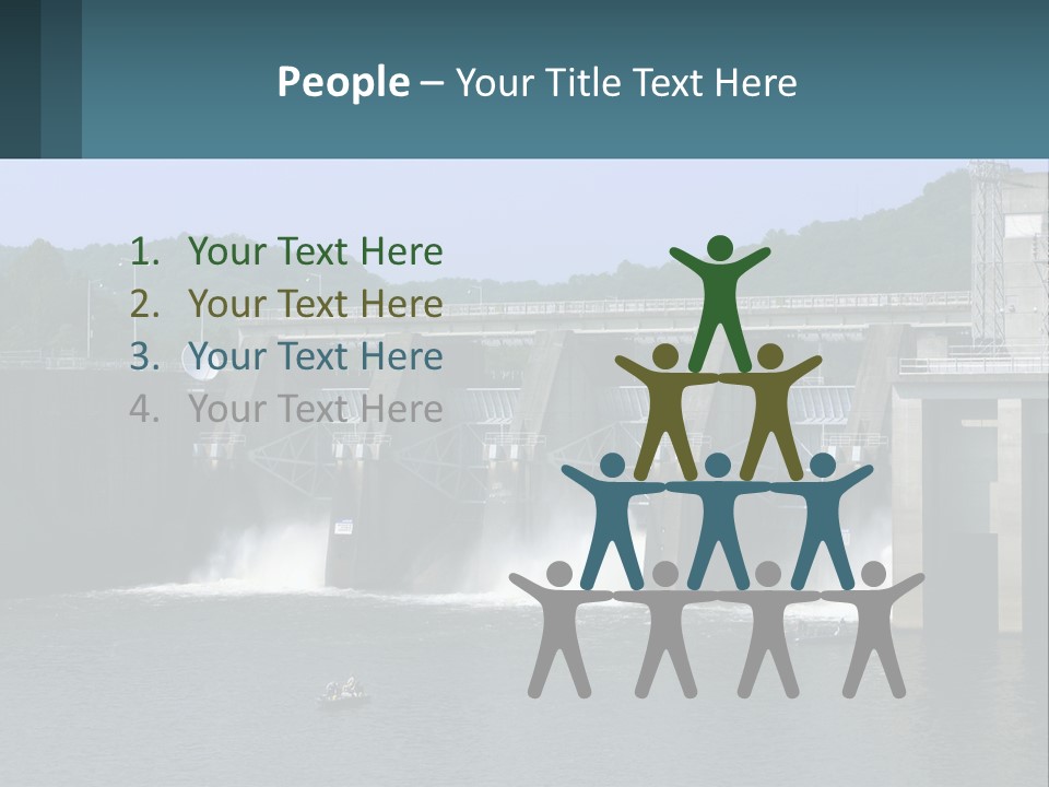 Concrete River Generation PowerPoint Template