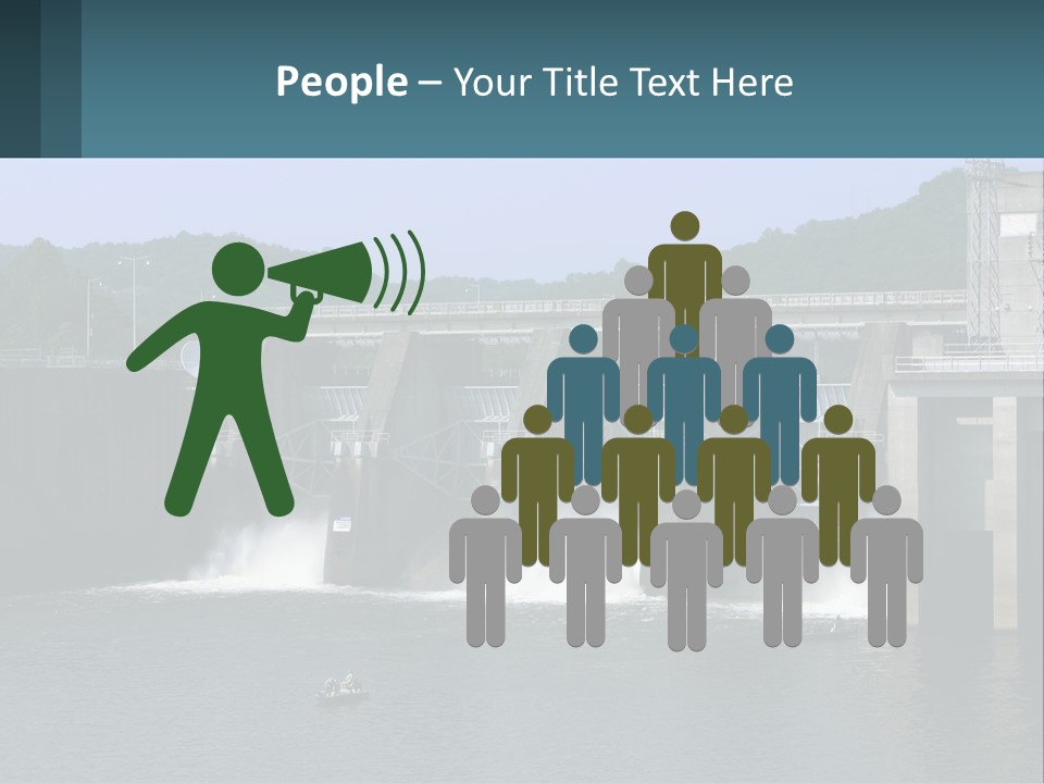 Concrete River Generation PowerPoint Template