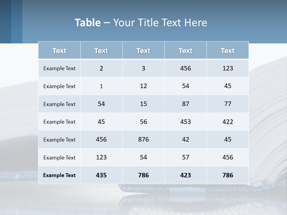 Data Background Write PowerPoint Template