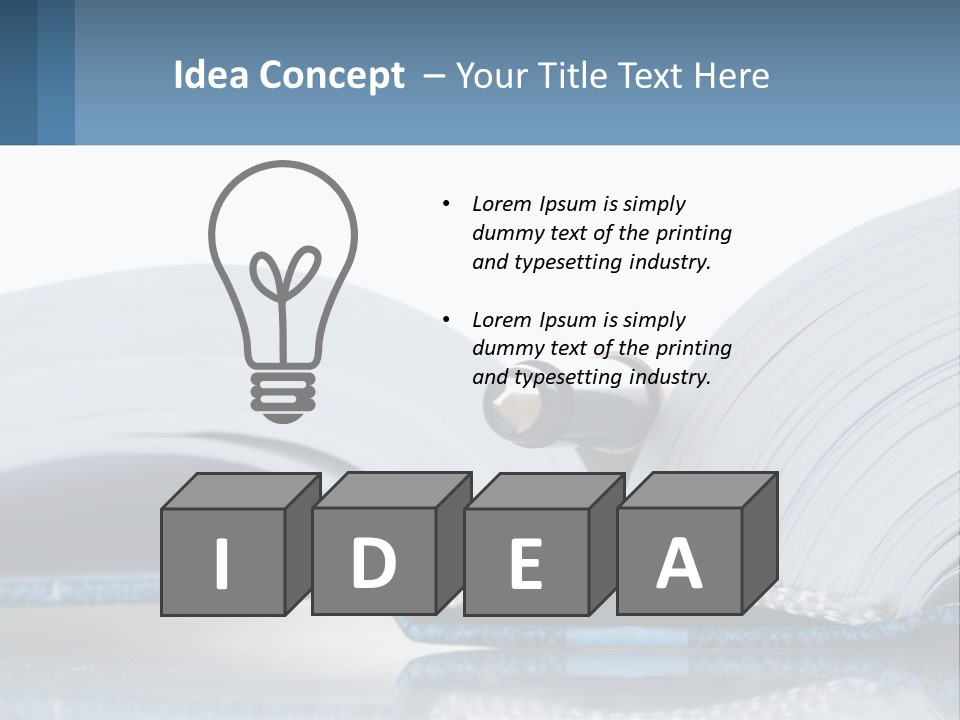 Data Background Write PowerPoint Template