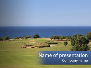 Land View Sunset PowerPoint Template