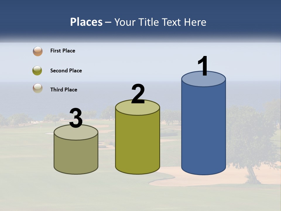 Land View Sunset PowerPoint Template