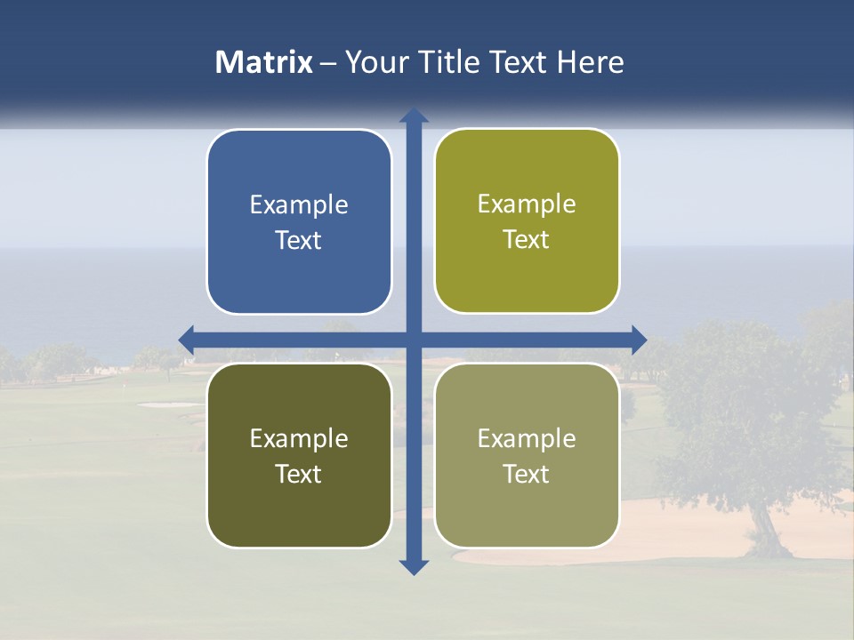 Land View Sunset PowerPoint Template