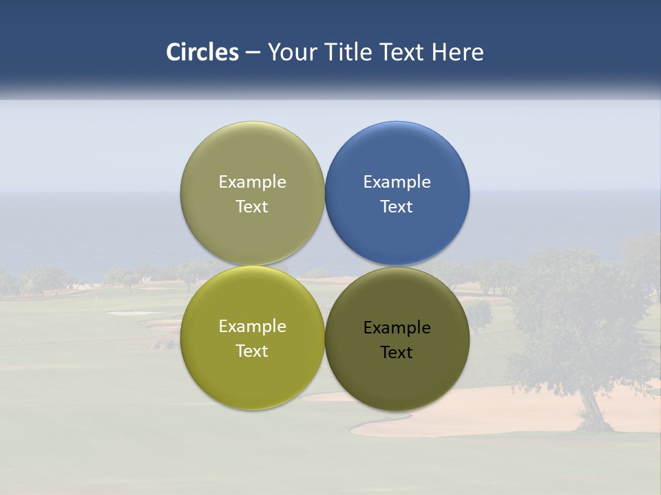 Land View Sunset PowerPoint Template