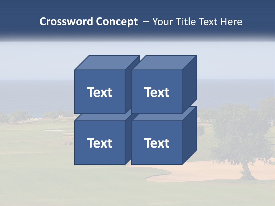 Land View Sunset PowerPoint Template
