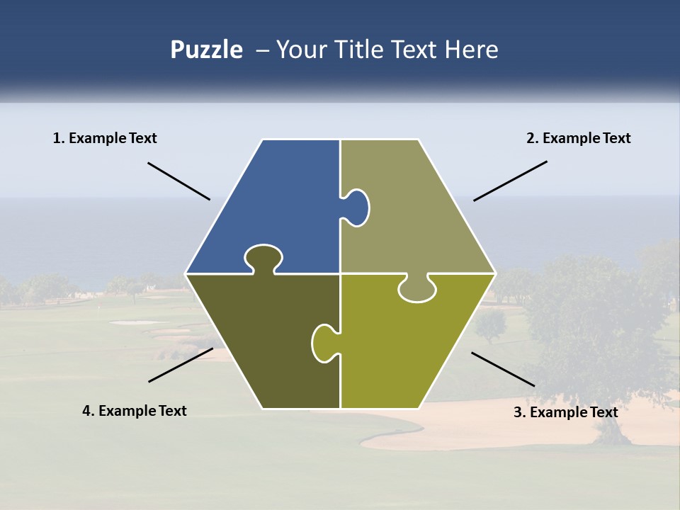 Land View Sunset PowerPoint Template