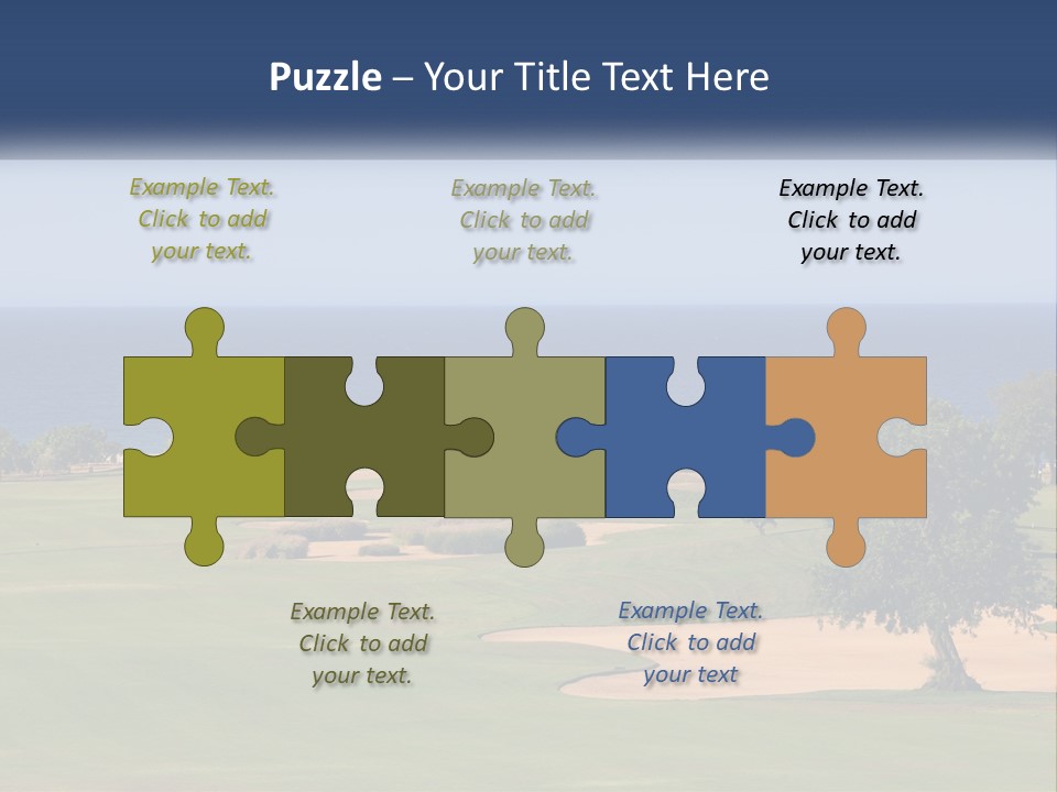 Land View Sunset PowerPoint Template