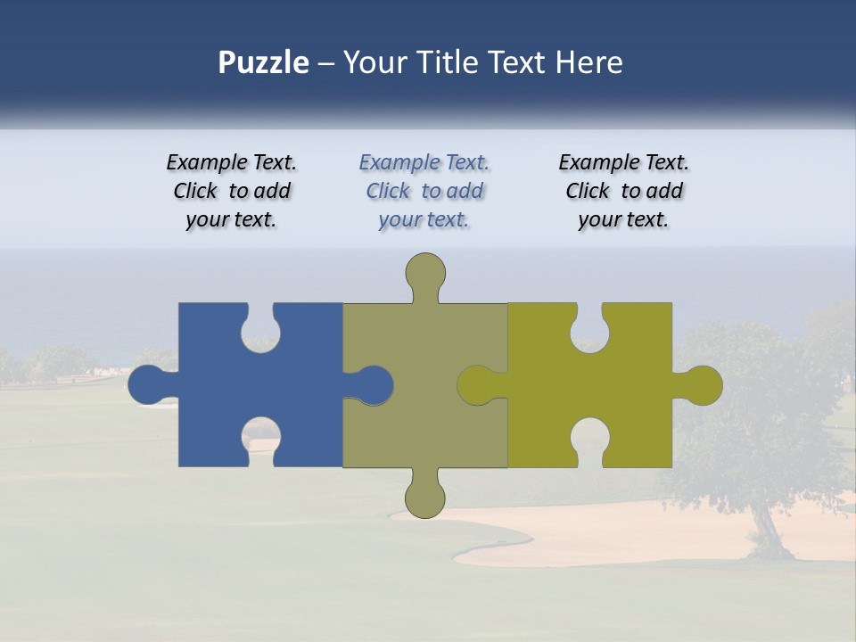 Land View Sunset PowerPoint Template