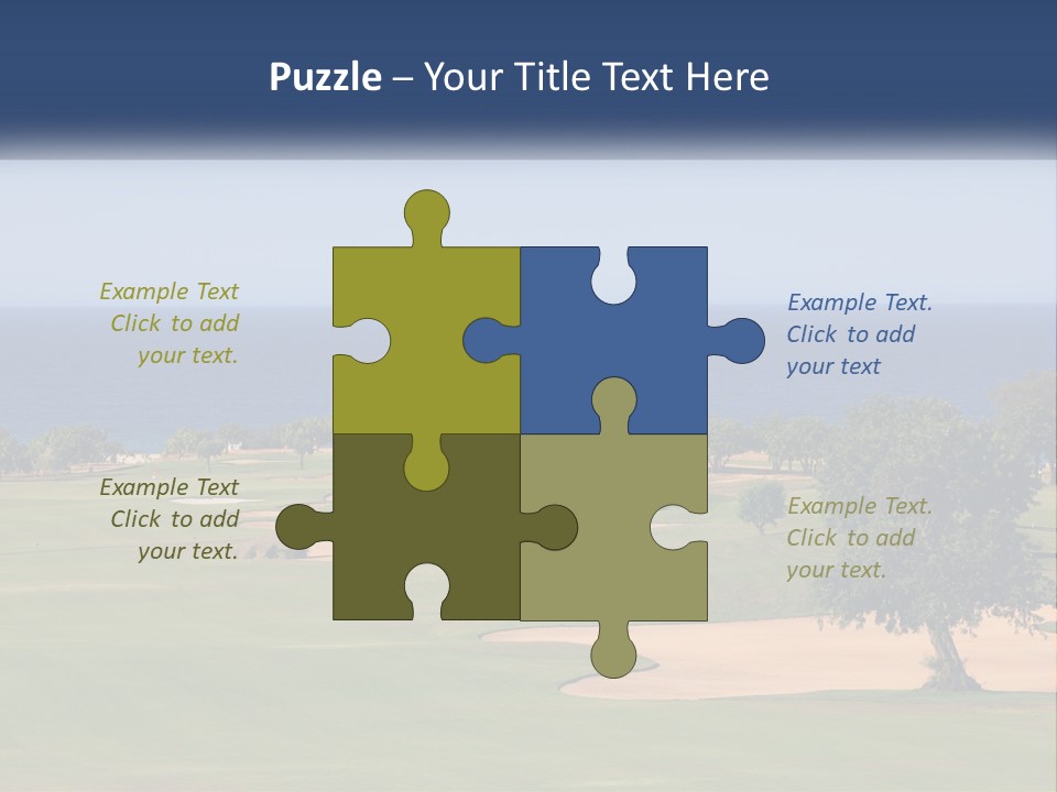 Land View Sunset PowerPoint Template