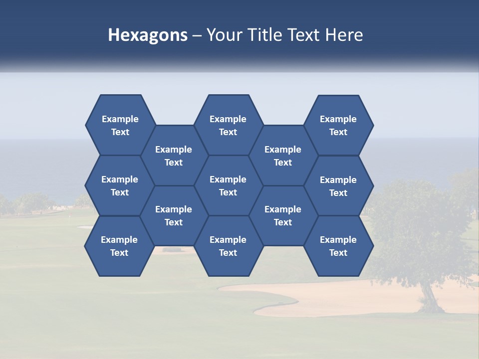 Land View Sunset PowerPoint Template