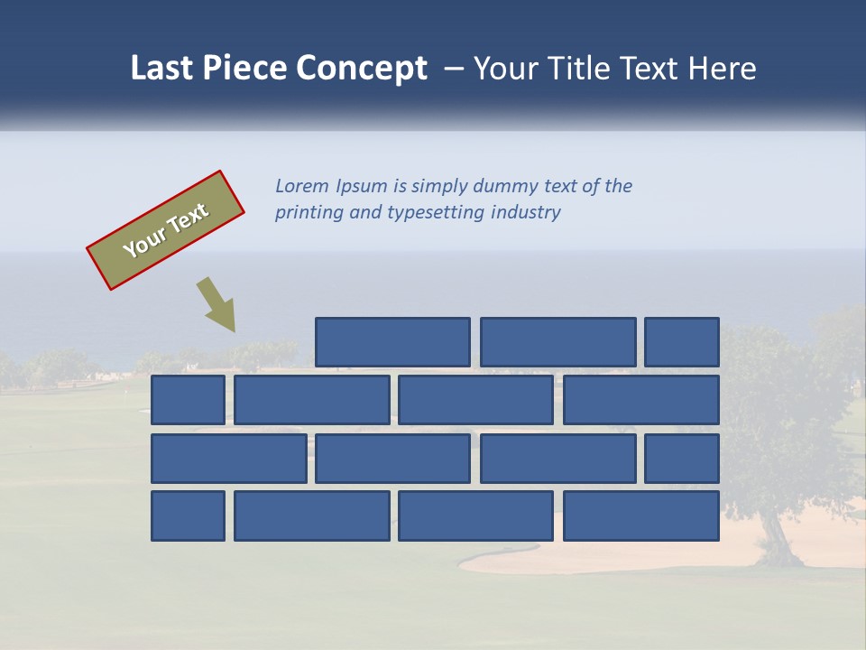 Land View Sunset PowerPoint Template