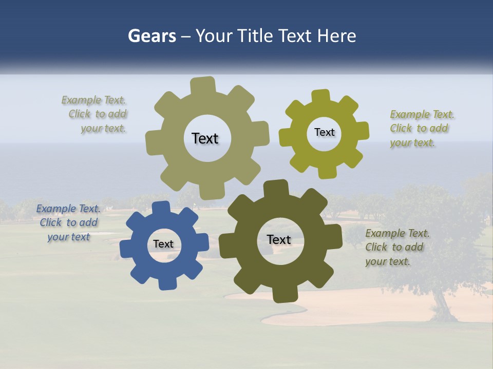 Land View Sunset PowerPoint Template