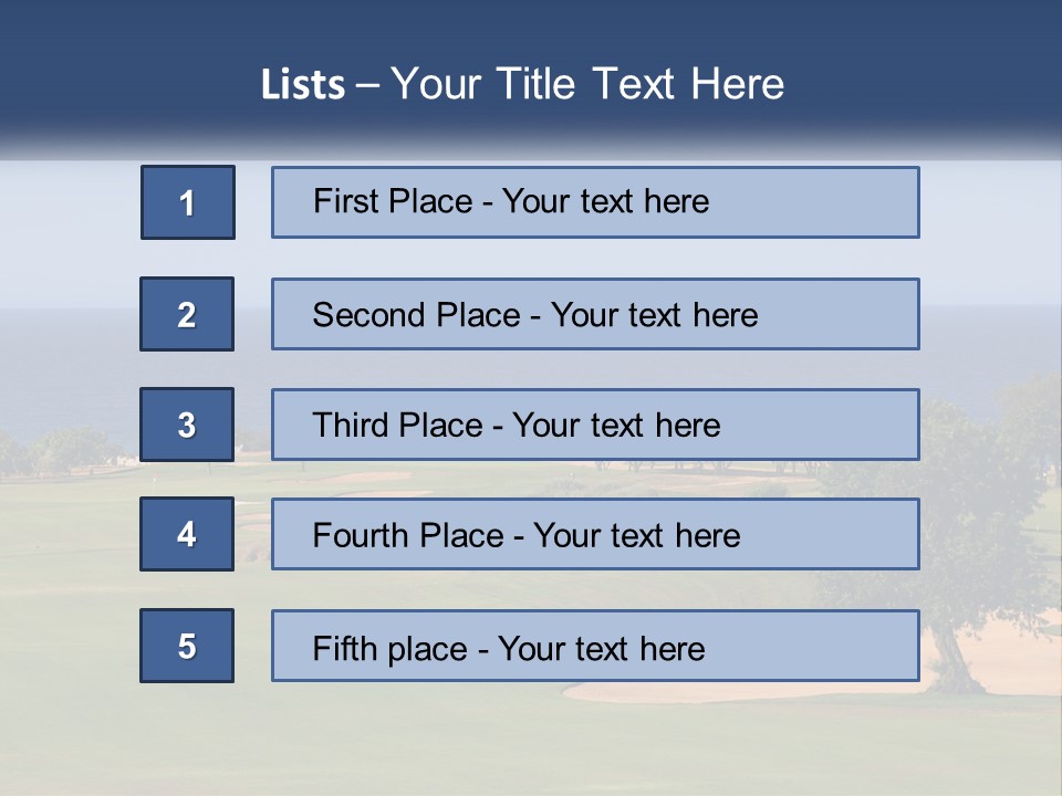 Land View Sunset PowerPoint Template