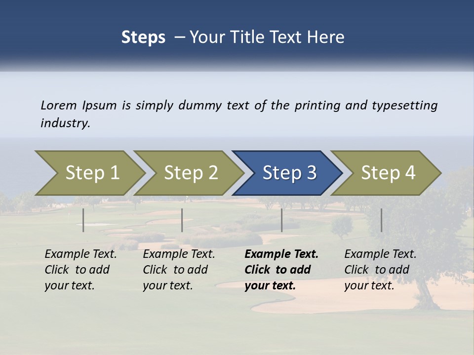 Land View Sunset PowerPoint Template