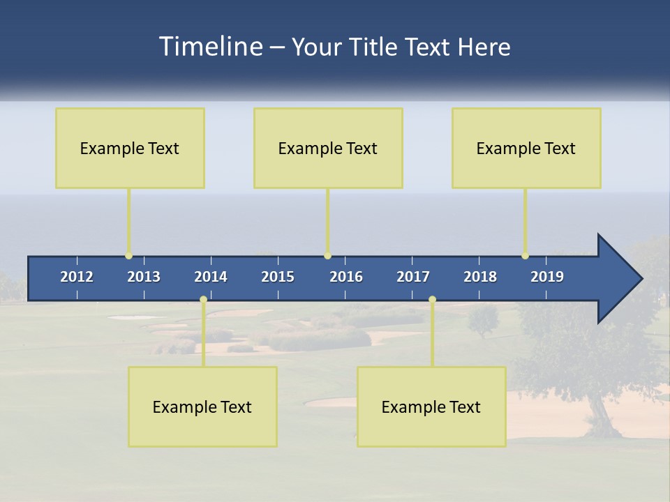 Land View Sunset PowerPoint Template