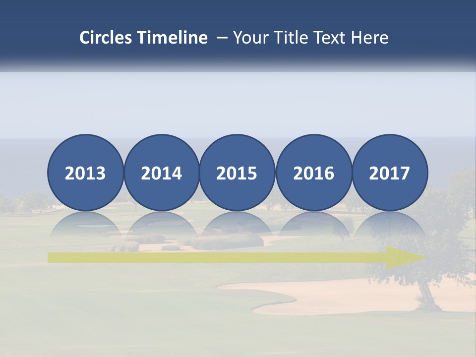 Land View Sunset PowerPoint Template