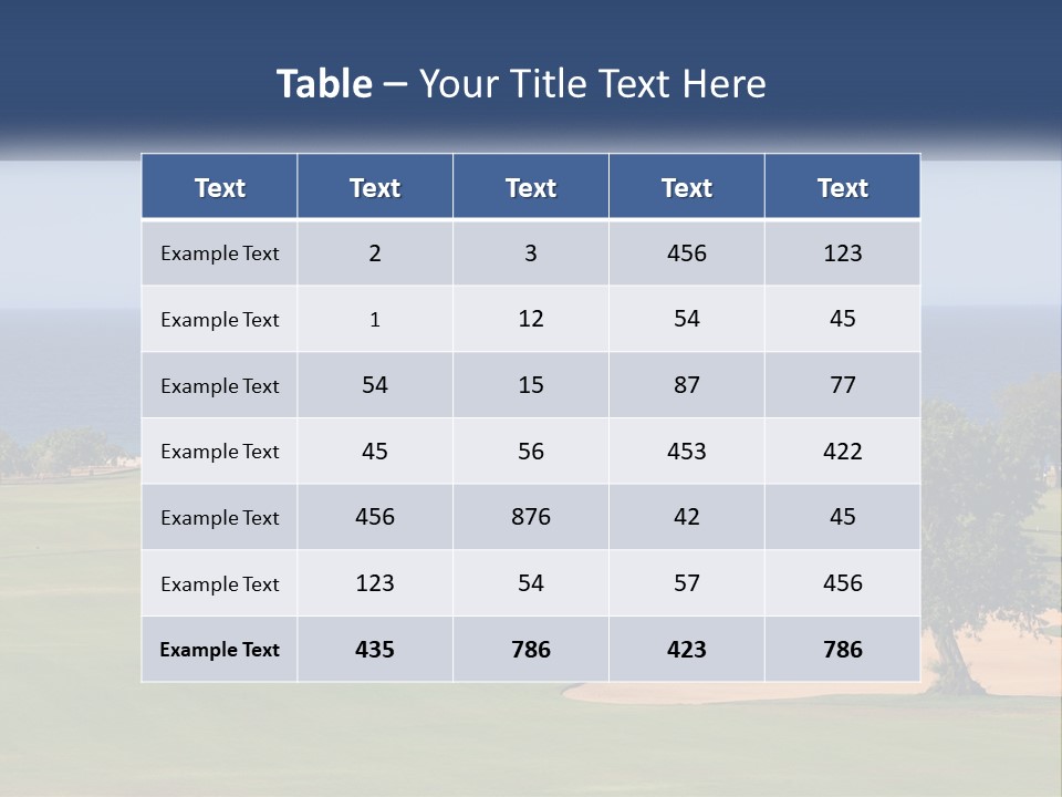 Land View Sunset PowerPoint Template