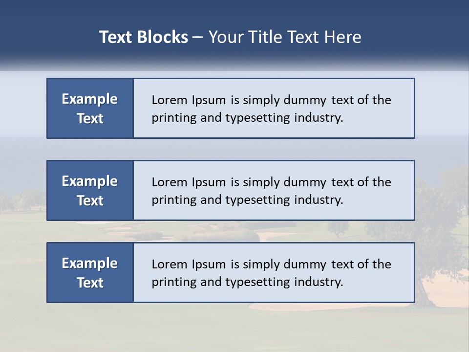 Land View Sunset PowerPoint Template