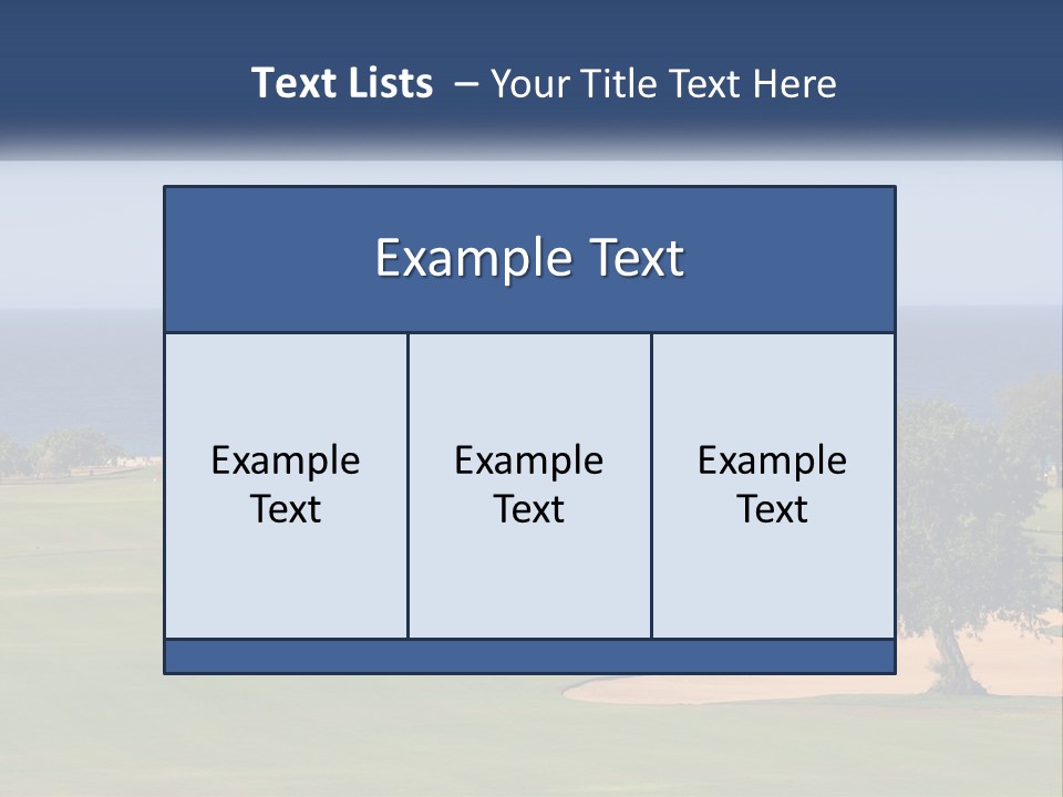 Land View Sunset PowerPoint Template