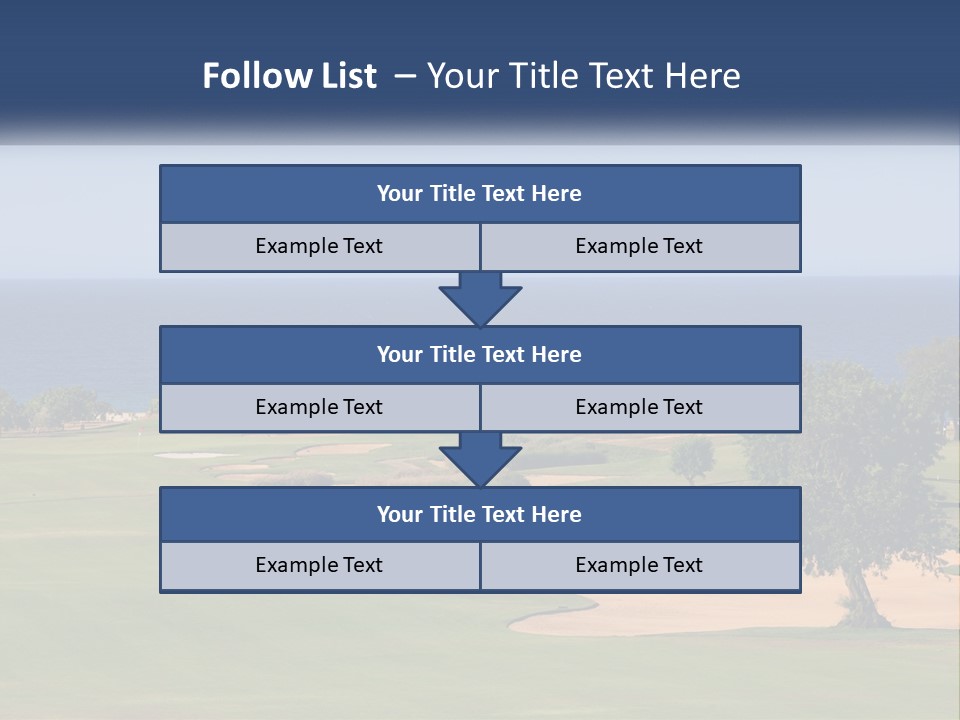 Land View Sunset PowerPoint Template