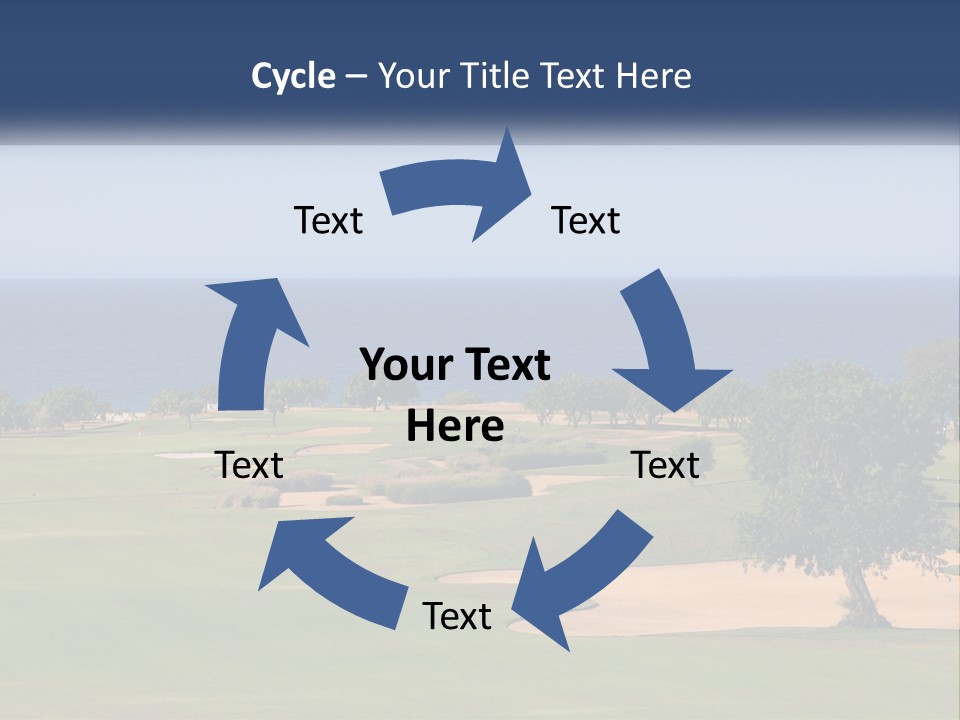 Land View Sunset PowerPoint Template