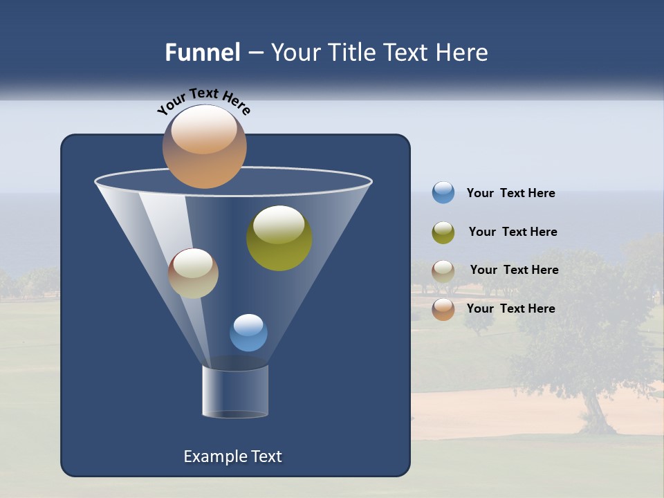 Land View Sunset PowerPoint Template