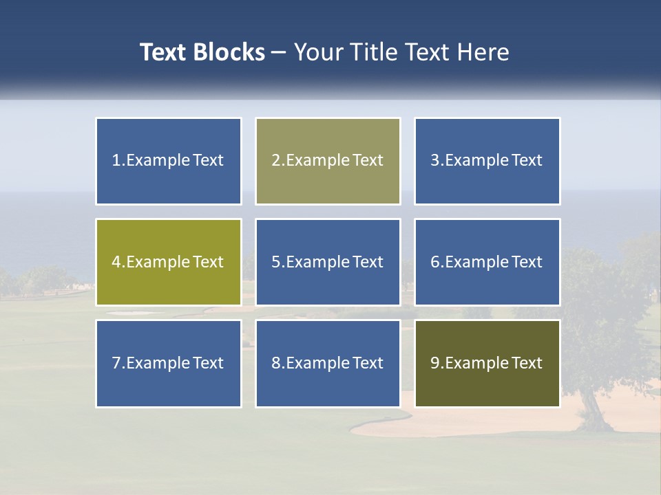 Land View Sunset PowerPoint Template