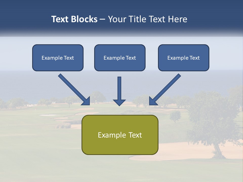 Land View Sunset PowerPoint Template