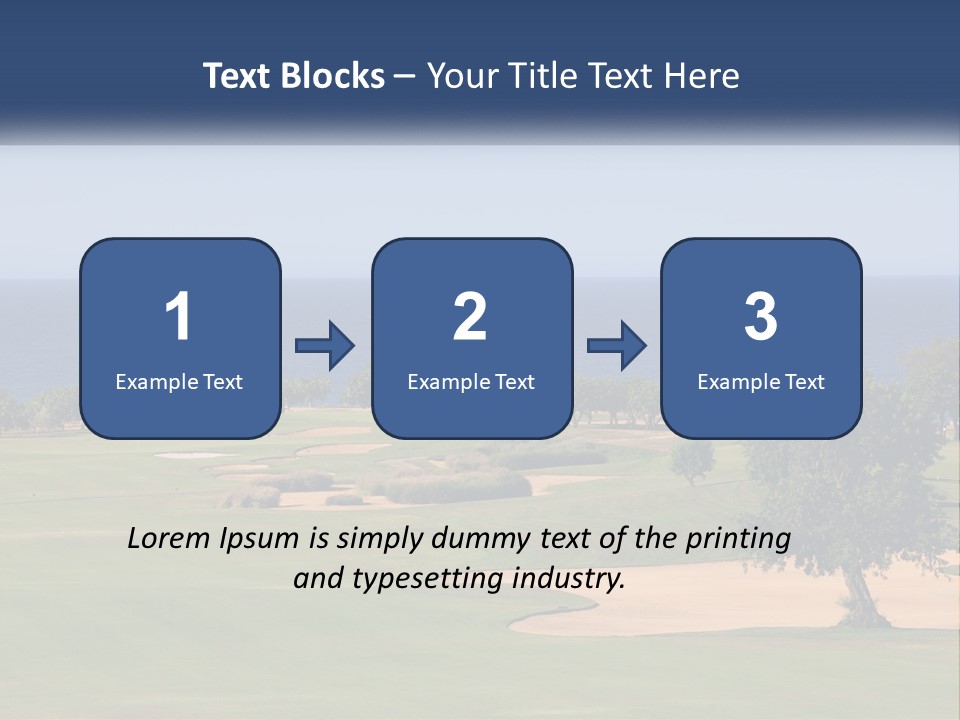 Land View Sunset PowerPoint Template
