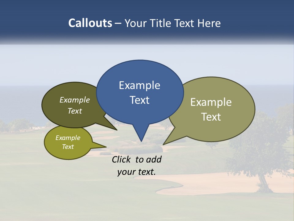 Land View Sunset PowerPoint Template