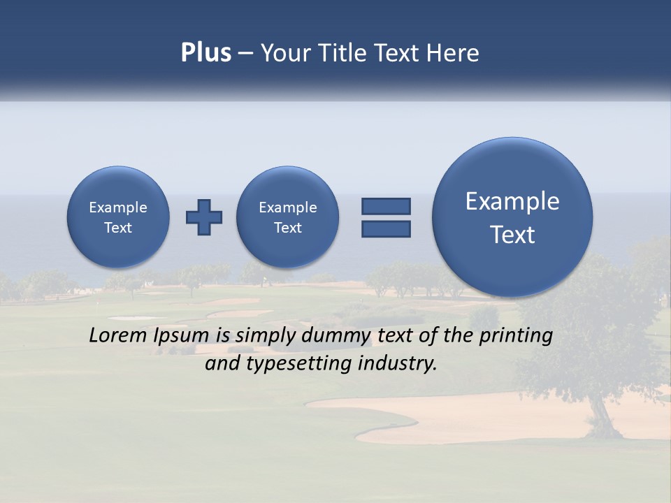 Land View Sunset PowerPoint Template