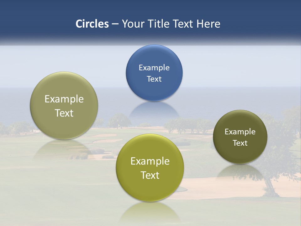 Land View Sunset PowerPoint Template