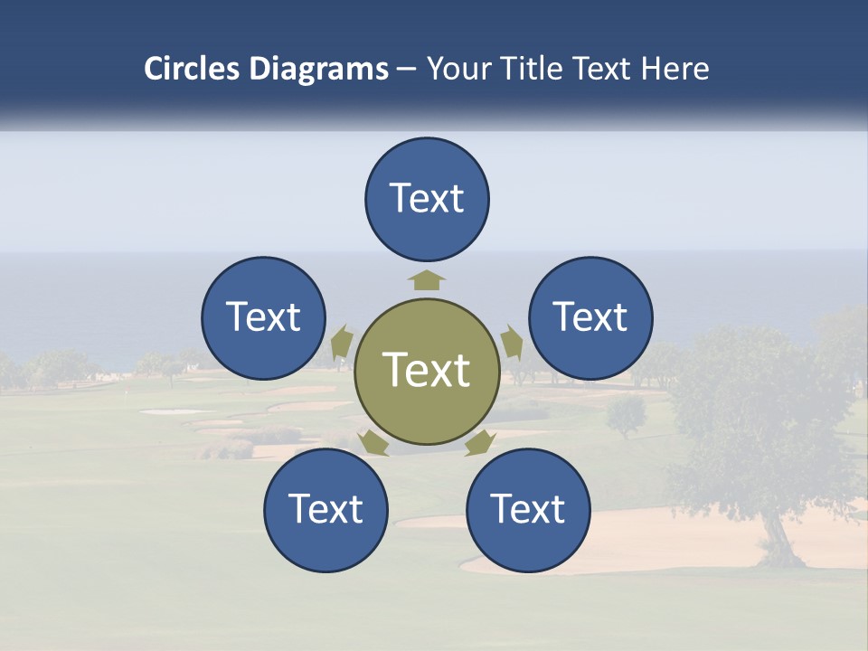 Land View Sunset PowerPoint Template
