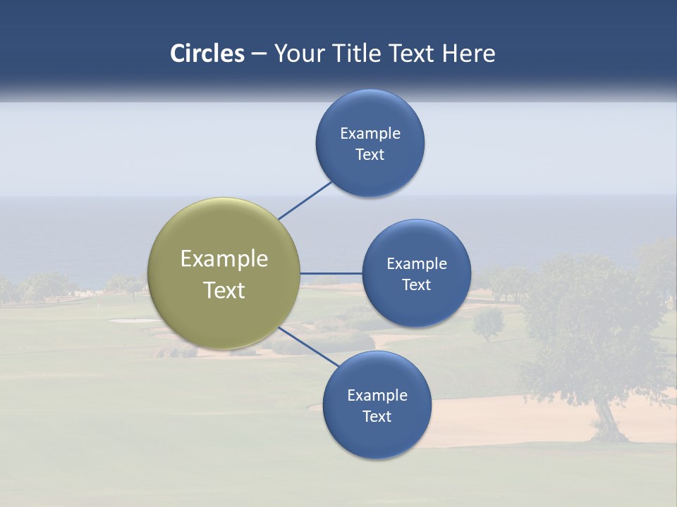 Land View Sunset PowerPoint Template