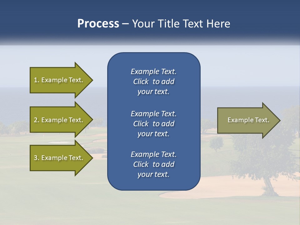 Land View Sunset PowerPoint Template