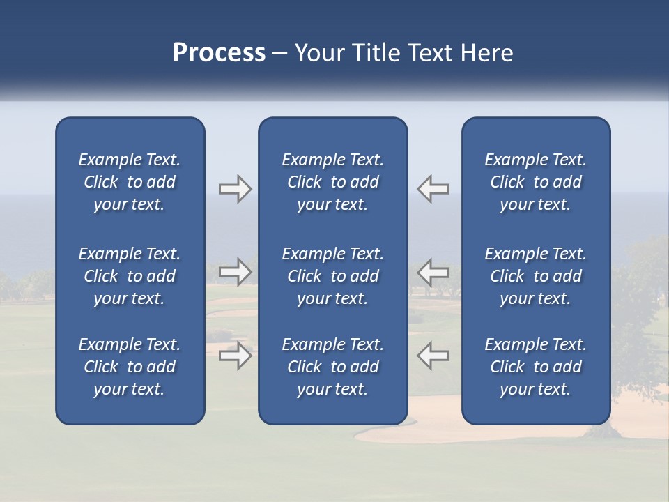 Land View Sunset PowerPoint Template