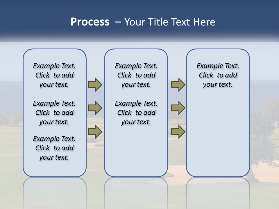 Land View Sunset PowerPoint Template