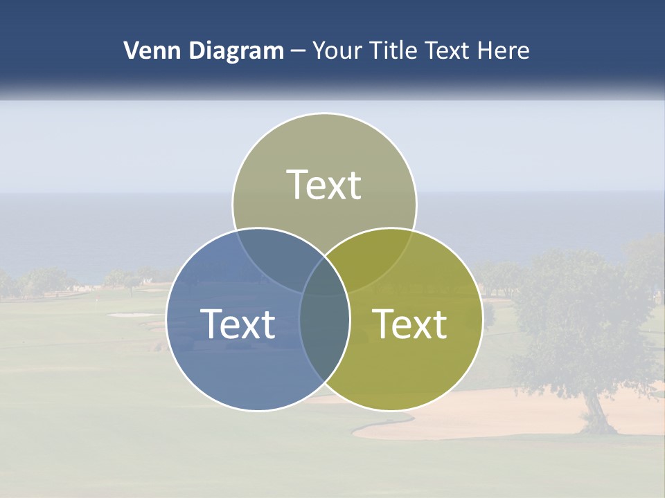 Land View Sunset PowerPoint Template
