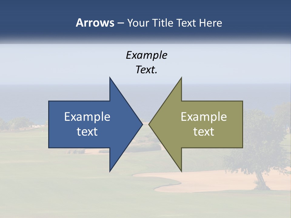 Land View Sunset PowerPoint Template
