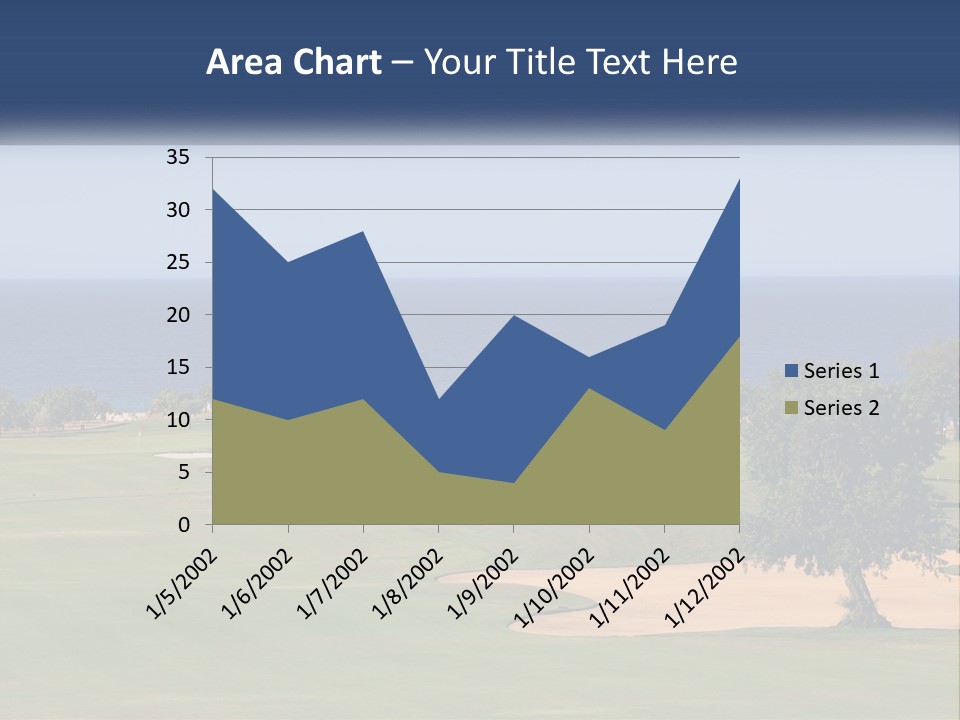 Land View Sunset PowerPoint Template