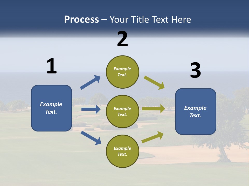 Land View Sunset PowerPoint Template