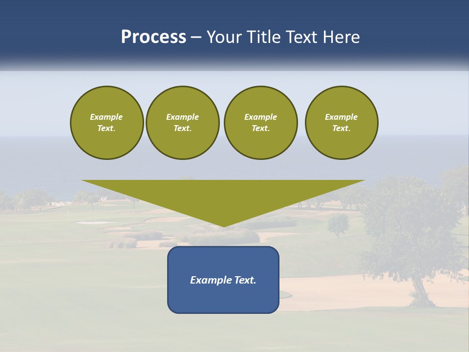 Land View Sunset PowerPoint Template