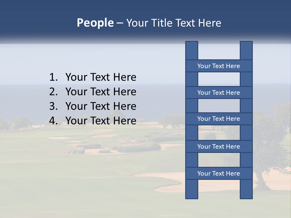 Land View Sunset PowerPoint Template