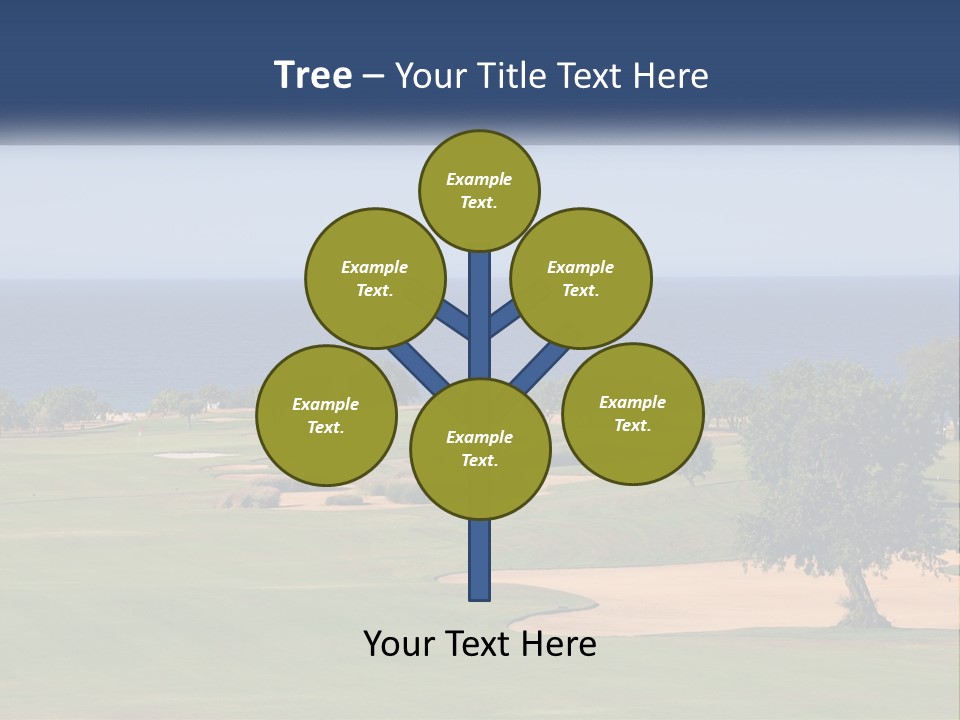 Land View Sunset PowerPoint Template
