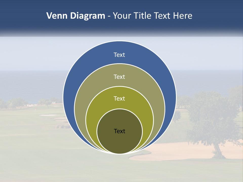 Land View Sunset PowerPoint Template