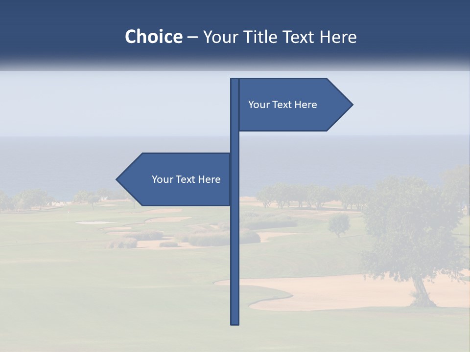 Land View Sunset PowerPoint Template