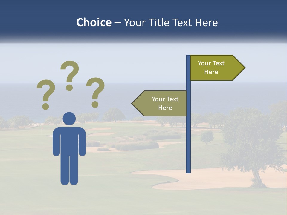 Land View Sunset PowerPoint Template
