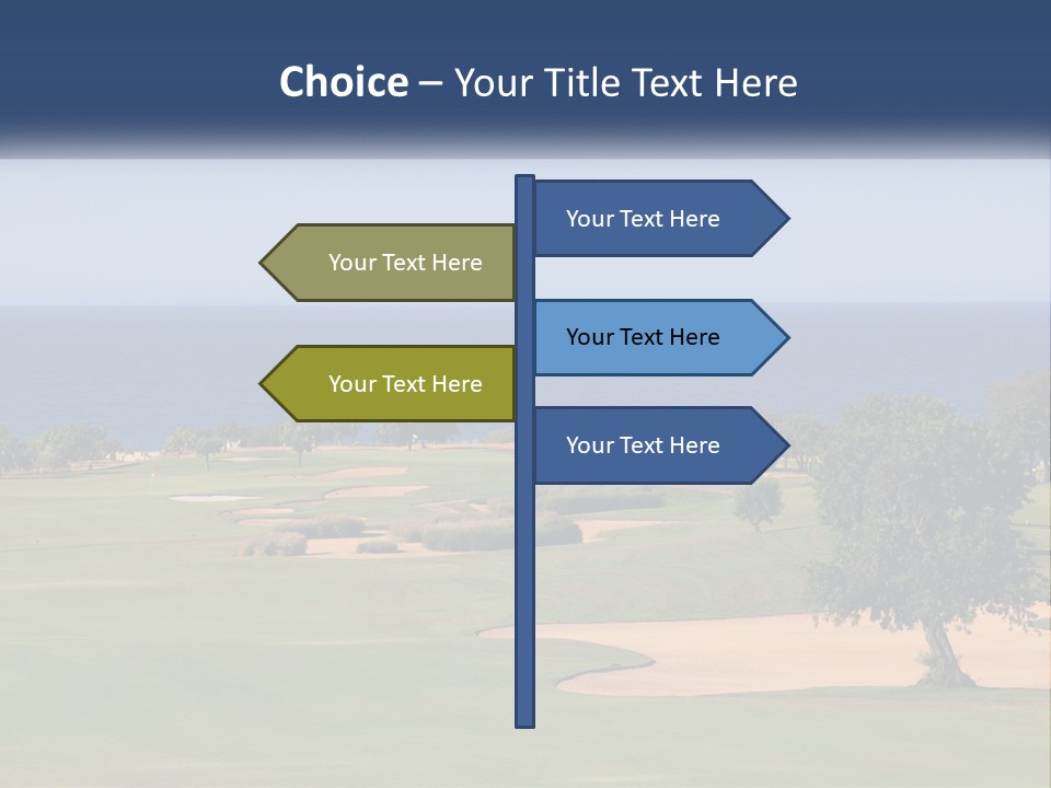 Land View Sunset PowerPoint Template