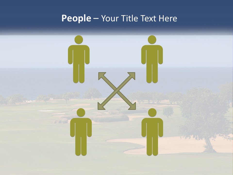 Land View Sunset PowerPoint Template