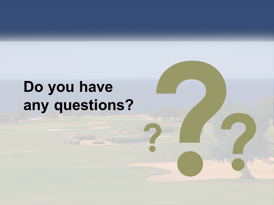 Land View Sunset PowerPoint Template